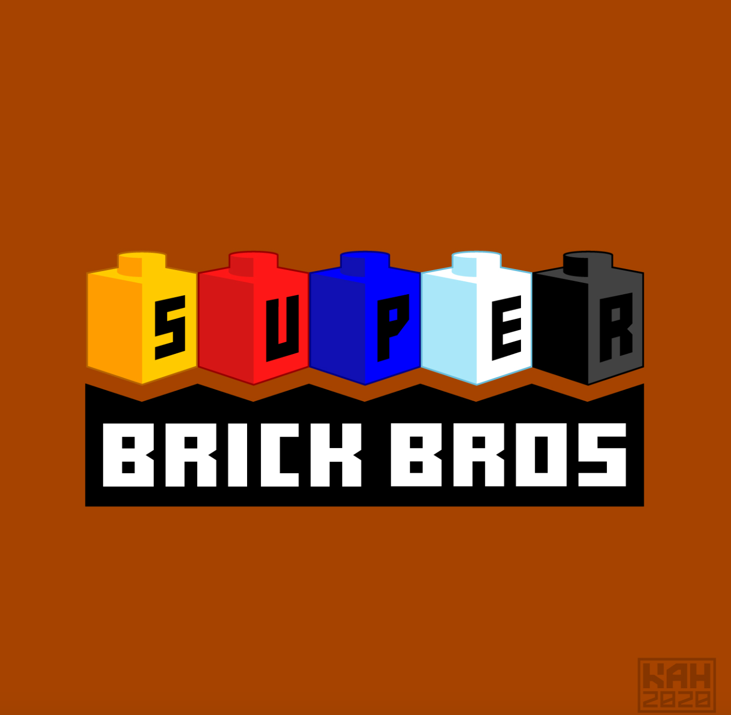 Colorful Brick Bros logo