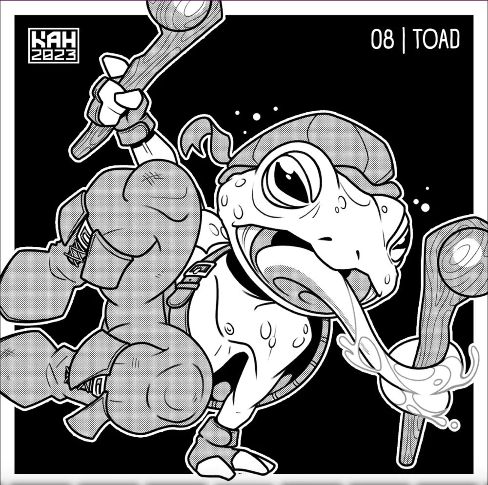 Black and white comic book panel
