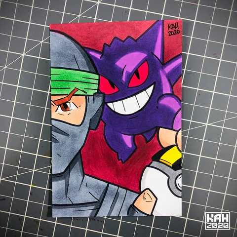 PKMN Ninja With The Brikx & Gengar