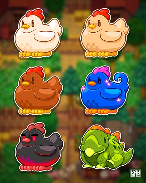 Stardew Valley Chickens